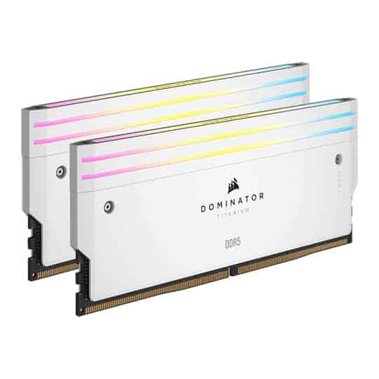 Corsair DOMINATOR Titanium RGB White 48GB 6000MHz DDR5 Memory Kit